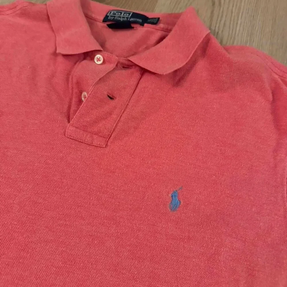 Polo Ralph Lauren Men's Red/Pink Polo-shirt XL